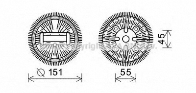 AVA QUALITY COOLING msc497 -  Сцепление, вентилятор радиатора